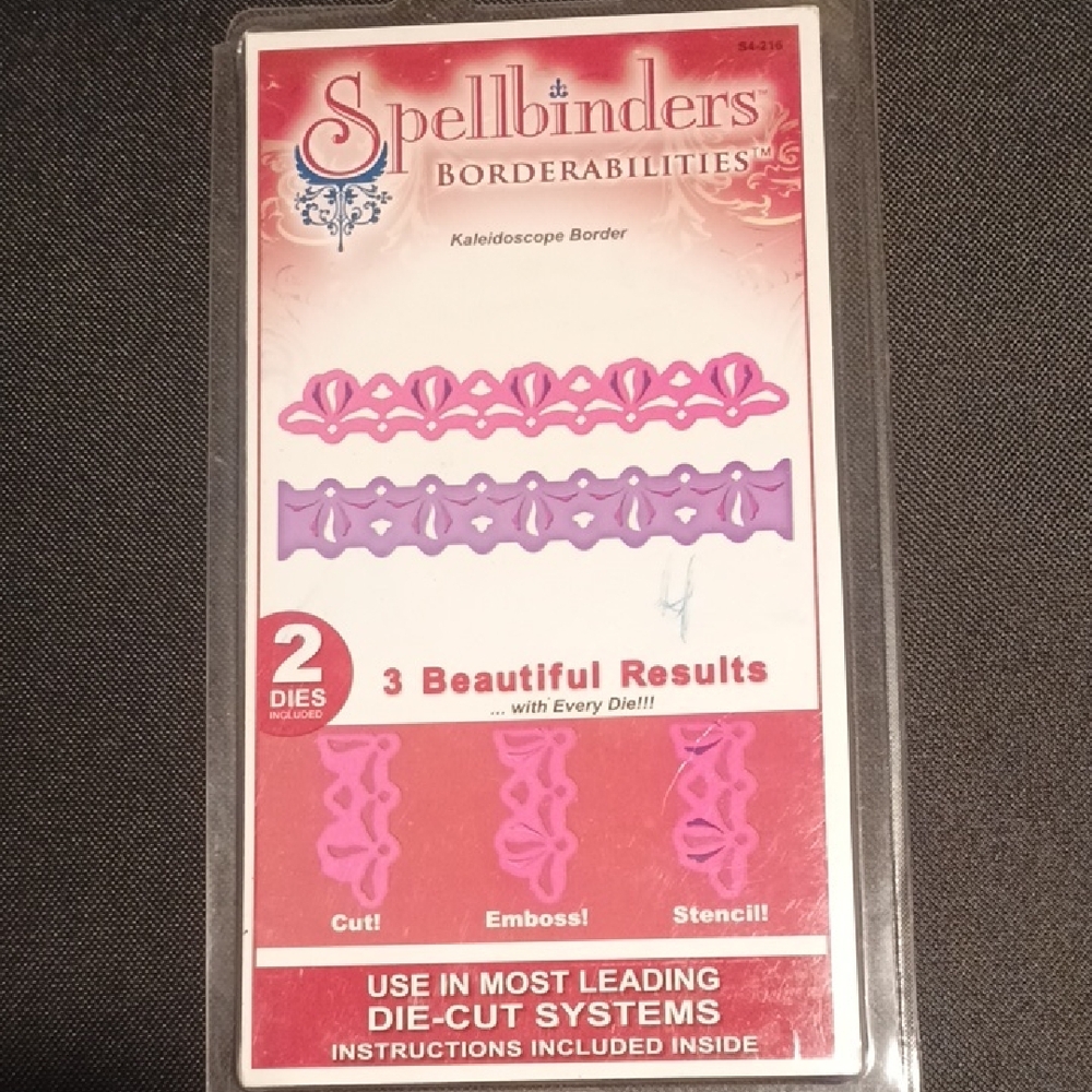 Spellbinders Kaleidoscope Border Die Set - Purple